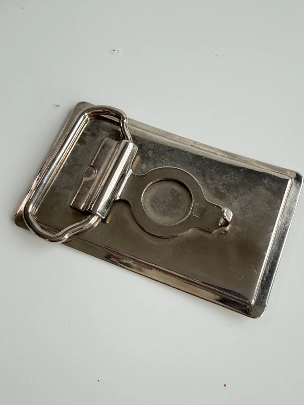 Vintage Tandy KALEIDOSCOPE Western Cowboy Belt Buckle Silver and Black
